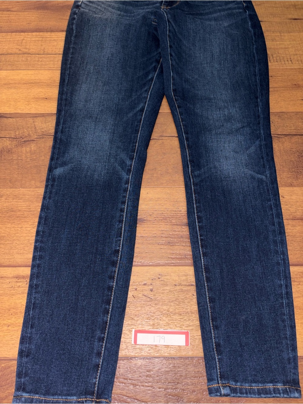 American Eagle Dream Stretch Slim Straight Jeans Dark Wash Womens 4 Short